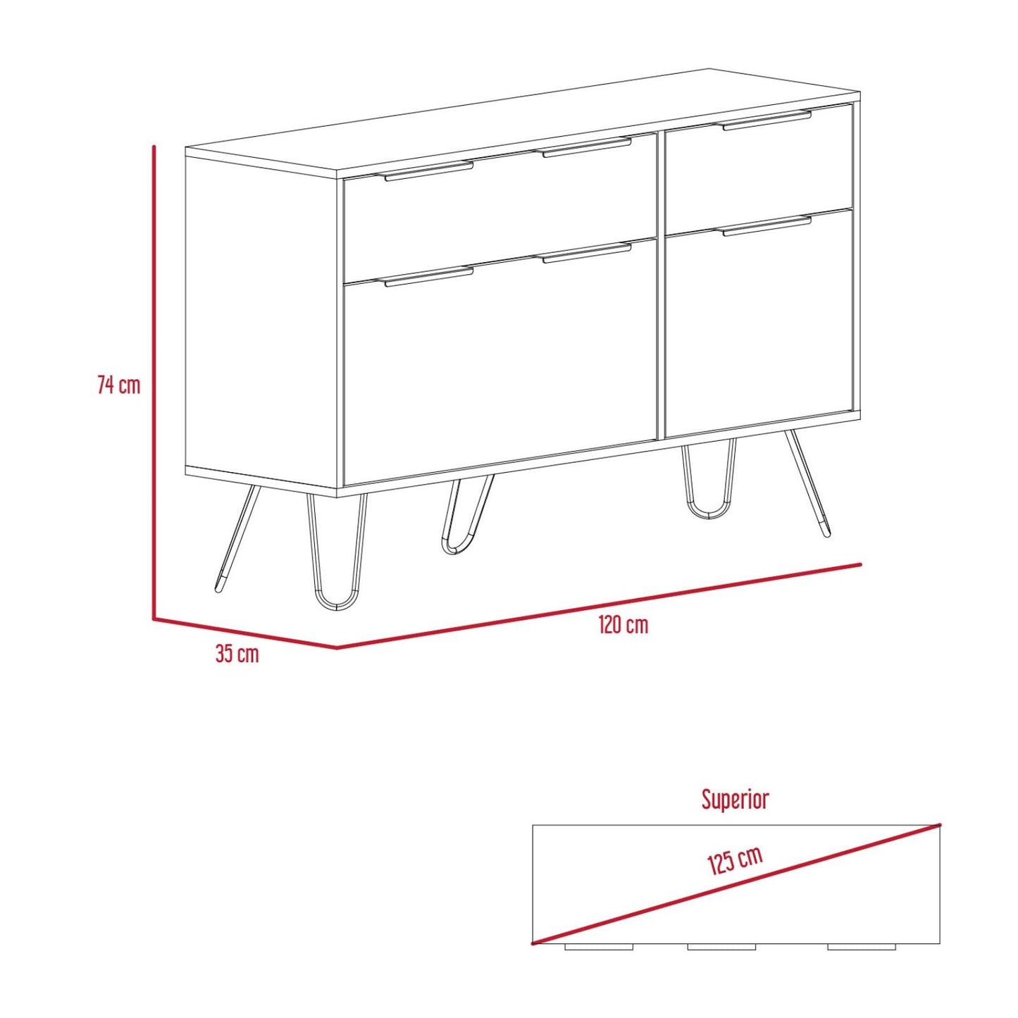 COMODA DOBLE CONCEPT D-74